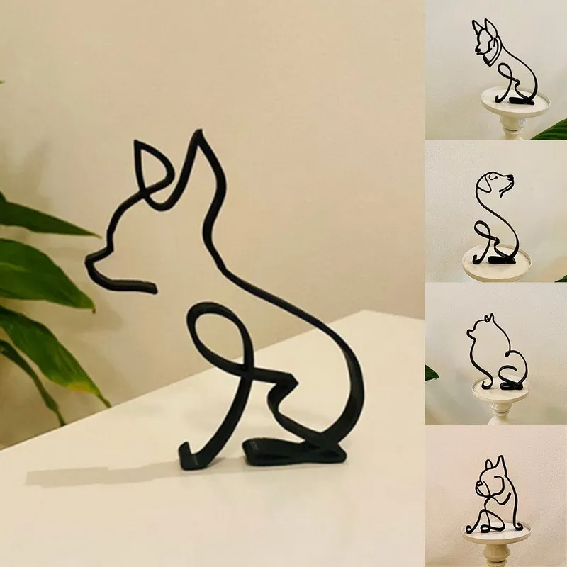 hot】♨ Dropshipping Dog Cat Art Sculpture Decor Home Accessories ...