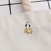 New Banana Enamel Pins Cartoon Fruit Brooches Button Badge Gift for Friends Lapel Buckle Funny Jewelry Clothes Jeans Cap Bag