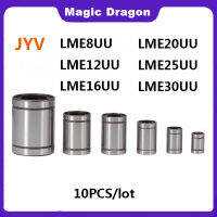 10ชิ้นล็อต jyv ยุโรปแบริ่งเชิงเส้น LME8UU LME12UU LME16UU LME20UU LME30U เพลาเลื่อนบอล bushings ที่มีคุณภาพสูง