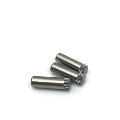 10pcs M8 cylindrical pin hinge knurled dowels toy city connecting rod lock pins solid axis dowel stainless steel 12mm 30mm long