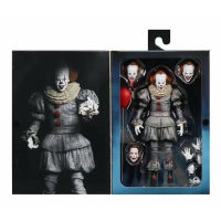 Toystoryshop 18Cm NECA Pennywise หุ่นโจ๊กเกอร์รูปแบบตัวเลขตัวตลกตุ๊กตาขยับแขนขาได้ตุ๊กตาของเล่นมนุษย์ต่างดาว Pennywise ของขวัญฮาโลวีนสยองขวัญ