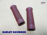 DAVIDSON (22 mm.) “KIJIMA” HANDLE GRIP  SET BROWN #ปลอกแฮนด์ ปลอกมือจับ ฮาร์เลย์ สีน้ำตาล