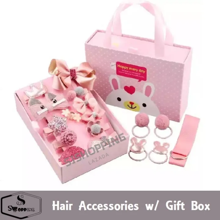 Hair Accessories Gift Box 18pcs Random Designs Set | Lazada PH