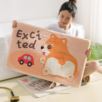 Cartoon Animals Cute Corgi Ass Soft Mats Rugs Home Entrance Carpet Bedroom Toilet Bathroom Door Absorbent Non-Slip Foot Pad