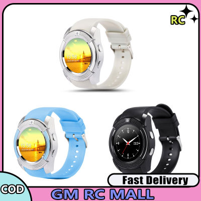 Fast Delivery V8 Men Women Smart Watch Sleeping Monitoring Pedometer With 1.22 Inch Round Screen HD Camera Fitness Watch