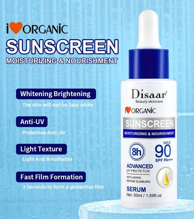 ส่งเร็ว-dissar-sunscreen-serum-เซรั่มกันแดด-spf-90-pa-หน้าไม่วอก-ซึมไว-ไม่มัน-ปกป้องจากรังสี-uva-amp-uvb