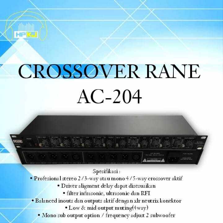 CROSSOVER RANE AC 204 crossover 4 way rane ac204 Lazada Indonesia
