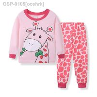 ◆ Ocehrk Saileroad Crianças Pijamas Carro Escavadeira Conjunto Infantil Menalgodão Meninas แมนกาลองกา Terno