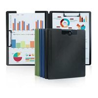 6 Pack Clipboards with Storage , Foldable Clipboard Folder Nursing Clipboard Folio Plastic+Metal