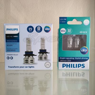 Philips หลอดไฟรถยนต์ Ultinon Essential LED+150% Gen2 6500K (12/24V) HIR2 แถมฟรี Philips LED T10 6000K แท้ 100% รับประกัน 1 ปี