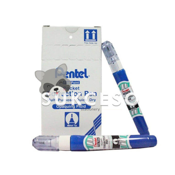 Pentel Correction Fluid Pen ZL62W TipEx Kertas Cair Berkualitas