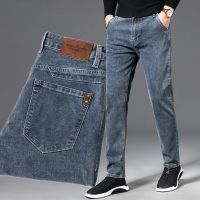 【YD】 Men Jeans Business Fashion Straight Regular Stretch Denim Trousers Classic Size jeans