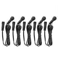 Thrisdar 5PCS 1M Extension Cord Extension Cable For Underground Floor Light IP67 Male and Female Connectors for Decking Light