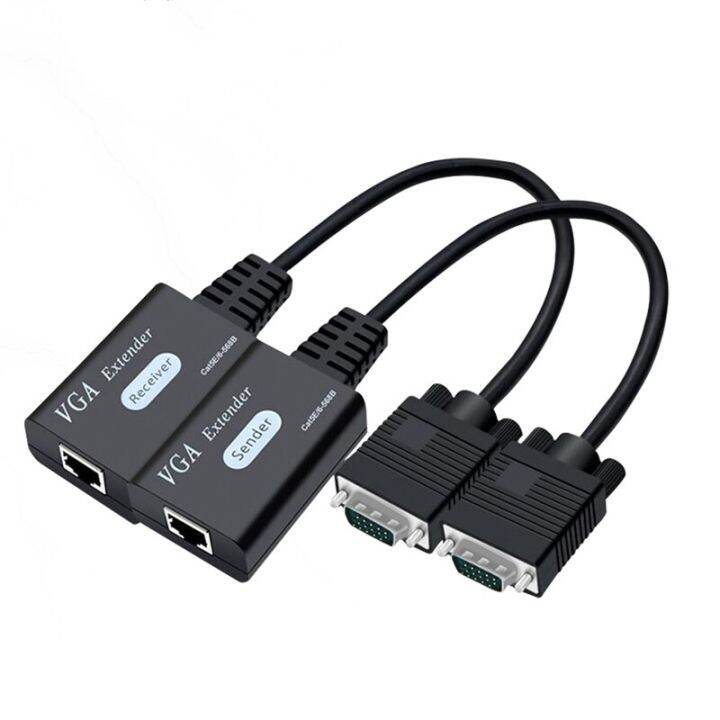 60M VGA Extender Over Cat6/5 30M VGA To RJ45 Extender Receiver