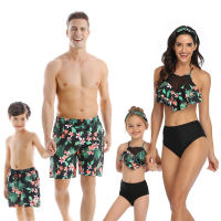 2022 Summer Family Swimsuit Mommy and Me Clothes Mom Father Son Mother and Daughter Bikini Beach Shorts Couple Matching Swimwear