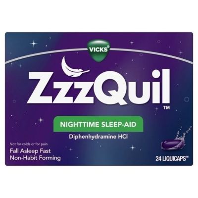 วิตามิน สูตรเข้มข้น Vicks ZzzQuil Ultra Nighttime Sleep-Aid 24 LiquiCaps พร้อมส่ง