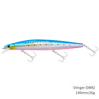 TSURINOYA 140S Tungsten weight system Long Casting Sinking Minnow Top Fishing Lure 140mm 26g DW92 Saltwater Hard Baits Jerkbait