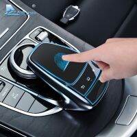 《Voice of The Times》ที่สติกเกอร์ฟิล์มปุ่มเมาส์ควบคุมกลางรถยนต์,สำหรับ Mercedes Benz C E S Class W205 W213อุปกรณ์เสริมรถซีดาน