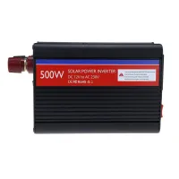 DC12V เครื่องแปลงไฟโซลาร์เซลล์300W 500W เป็น AC230V 2.1AUSB แปลงค่าอะแดปเตอร์รถยนต์แรงดันไฟฟ้า Sinewave ดัดแปลง