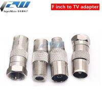 【CW】♗✠  1Pcs F TV to IEC DVB-T Male plug   Female jack Coaxial Test Converter 50ohm