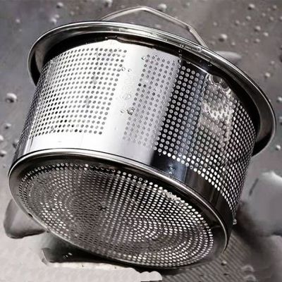 【CC】 304 Sink Strainer Plug Dense Hole Basin Drain Filter Basket with Handle Draine Accessories