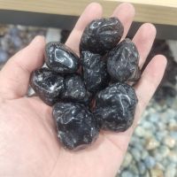 1000กรัมหินธรรมชาติอุกกาบาตสีดำ Tektite ขัดคริสตัลกลิ้งหินรักษาแร่ของสะสมตัวอย่างหินเดิม