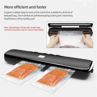 CkeyiN 135W Vacuum Sealer Strong Suction Power Packaging Machine Household Food Vacuum Sealer With Free 15pcs Vacuum Bags Adhesives Tape