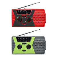 Portable Emergency Radio Solar Weather Radios with Hand Crank NOAAAMFM