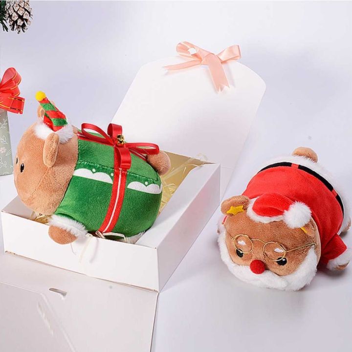 2023newคริสมาสต์ตุ๊กตาหมีผ้ากำมะหยี่การ์ตูนน่ารักของเล่นตุ๊กตานุ่มๆ-plusies-ยัดสำหรับของขวัญคริสต์มาสเด็กการตกแต่งบ้าน