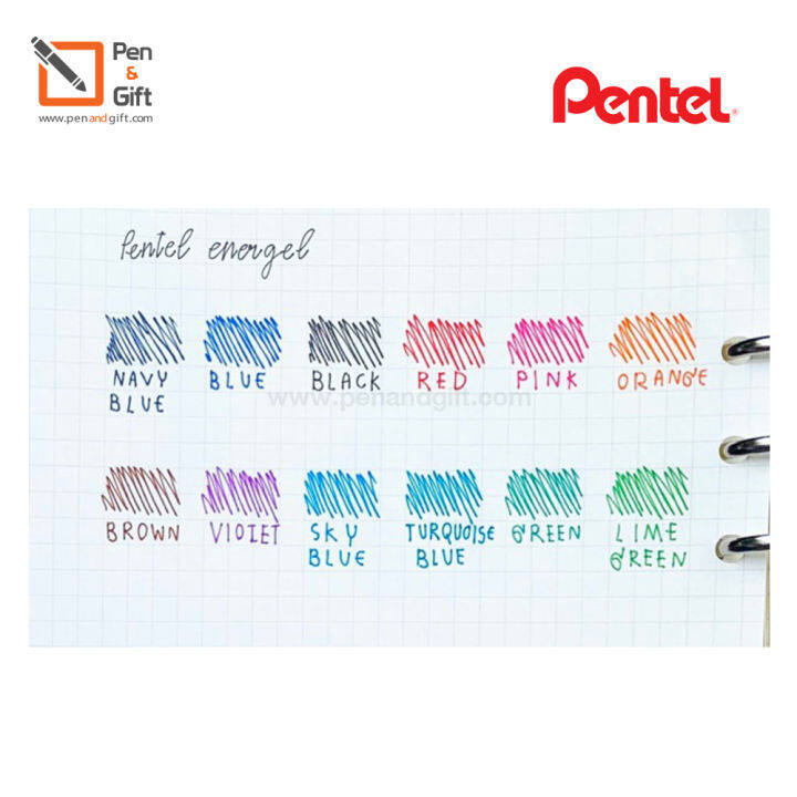 pentel-energel-lrn5-needle-tip-0-5-mm-refill-for-pentel-energel-ไส้ปากกาหมึกเจลเพนเทล-เอเนอเจล-ใช้กับปากกา-pentel-energel-ทุกรุ่น-มีให้เลือก-12-สี-ไส้ปากกาเจล-ไส้ปากกาpentel-ไส้energel-penandgift