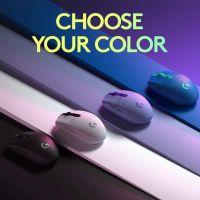 G304 Lightspeed Wireless Gaming Mouse in Color bluepurple Limited Edition 12K Hero Sensor เมาส์ไร้สาย สีฟ้าและสีม่วง สำหรับเล่นเกม