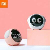 Youpin Xiaomi Cute Expression Pixel Alarm Clock Multi Function Digital Led Voice Controlled Light Emoji Alarm Clock