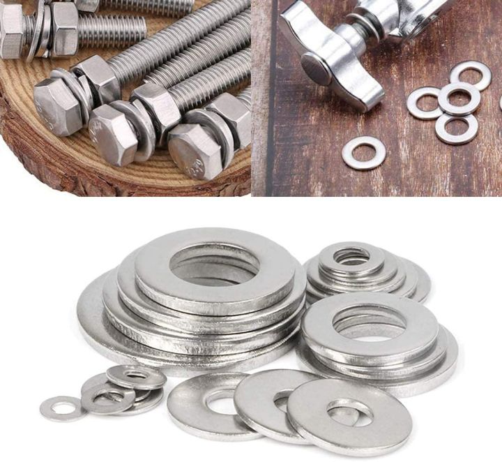 360pcs-stainless-steel-sealing-solid-gasket-washer-kit-m2-m2-5-m3-m4-m5-m6-m8-m10-sump-plug-oil-for-general-repair-seal-ring-set