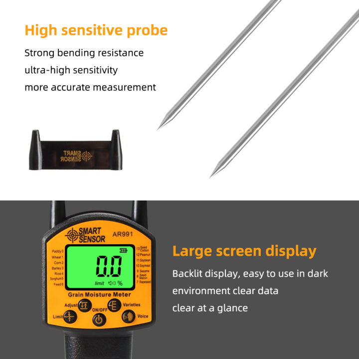rcyago-เครื่องวัดความชื้นธัญพืช-เครื่องวัดความชื้นธัญพืชคุณภาพสูงเครื่องวัดความชื้นธัญพืชสำหรับข้าว-paddy-ถั่วลิสงพร้อมเสียงเตือน