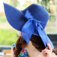 New Fashionable Straw Hat Summer Beach Stylish Panama Fedora Women Ladies Girls Women Hat Foldable Summer UV Travel