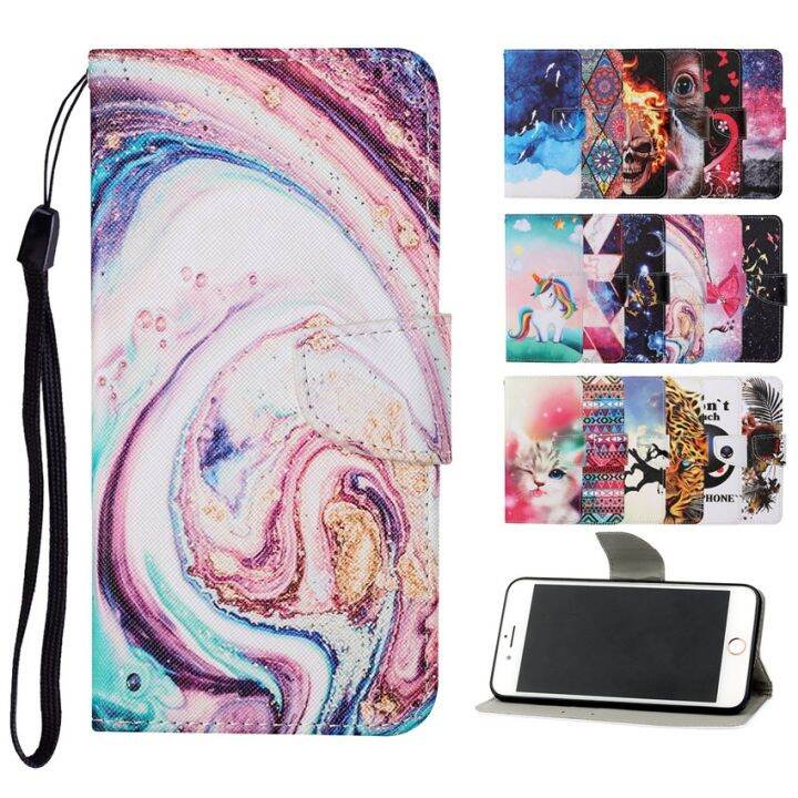 flip-wallet-leather-case-for-xiaomi-redmi-note-10-10s-9-8-pro-9s-9a-9c-9t-8t-8a-card-holder-stand-book-cover-painted-funda