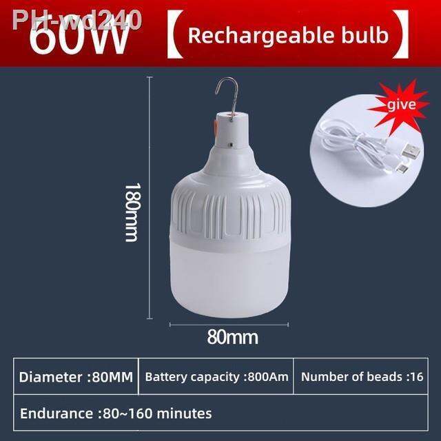 outdoor-led-bulb-usb-rechargeable-40w-60w-80w-emergency-light-hook-camping-fishing-portable-lantern-night-light