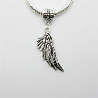 Wholesale Lots 12pcs Fit Pandora Charms Bracelet DIY Pendant Beads Dangle Wing Charm Pendants For Jewelry Making