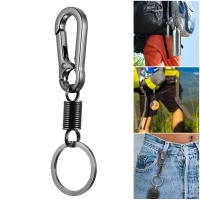 Mini Spring Backpack Clasps Climbing Hook Carabiners EDC Keychain Camping Bottle Hooks Survival Gear