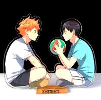 【SALE】 psychcorera1986 Haikyuu Hinata Kageyama Tsukishima Sukawara อนิเมะขาตั้งฟิกเกอร์ตกแต่งเดสก์ท็อปตุ้กตาของเล่นตัวอย่างคอลเลกชัน