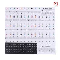 Pro Transparent Piano Keyboard Sticker Electronic Keyboard Key Piano Stave Note Sticker for beginners