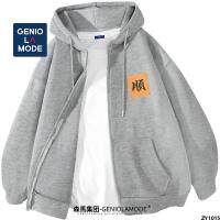 เสื้อผ้าฤดูใบไม้ร่วงหลวมผู้ชาย Semir เทรนด์ระดับประเทศไซส์ใหญ่ GENIOLAMODE เสื้อโค้ทมีฮู้ดแมทช์ลุคง่าย