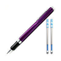 OHTO Pen Dude Series Ceramic Rollerball Technology Pen(Violet)+ไส้ปากกาหมึกน้ำ C-305(0.5)(Blue) 2 ชิ้น