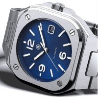 ZZOOI Mens Watch Luxury Business Retro High-Quality Stainless Steel Classic Automatic Calendar Waterproof Luminous Sport