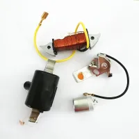 Light COIL IGNITION COIL Capacitor Terminator Contact สำหรับ zundapp kreidler Hercules สำหรับเครื่องกำเนิดไฟฟ้ากระแสสลับ Puch stator 17W 6V