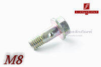 น็อตน้ำมัน Oil Bolt ขนาด M8x1.25x20 แบบ 1 รู