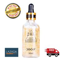 DOCAY 24K Gold Essence Gold Foil Peptide Hydrating Repair Muscle Firming Facial Skin 50ML