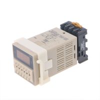 【❂Hot On Sale❂】 daijiao93929 รีเลย์นาฬิกาดิจิตอลแบบมัลติฟังก์ชัน Ac/Dc 12/24V รีเลย์หน่วงเวลา8พิน Spdt Dh48s-S วงจรการทำซ้ำ