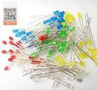 “”：{： 100Pcs 3Mm LED Light White Yellow Red Green Blue Assorted Kit DIY Leds Set 3 Mm LED 5 Kinds Of