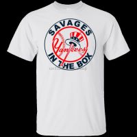 ผ้าฝ้ายแท้เสื้อยืด พิมพ์ลาย York Savages In The Box Yankees เข้ากับทุกการแต่งกายS-4XL  2BGF